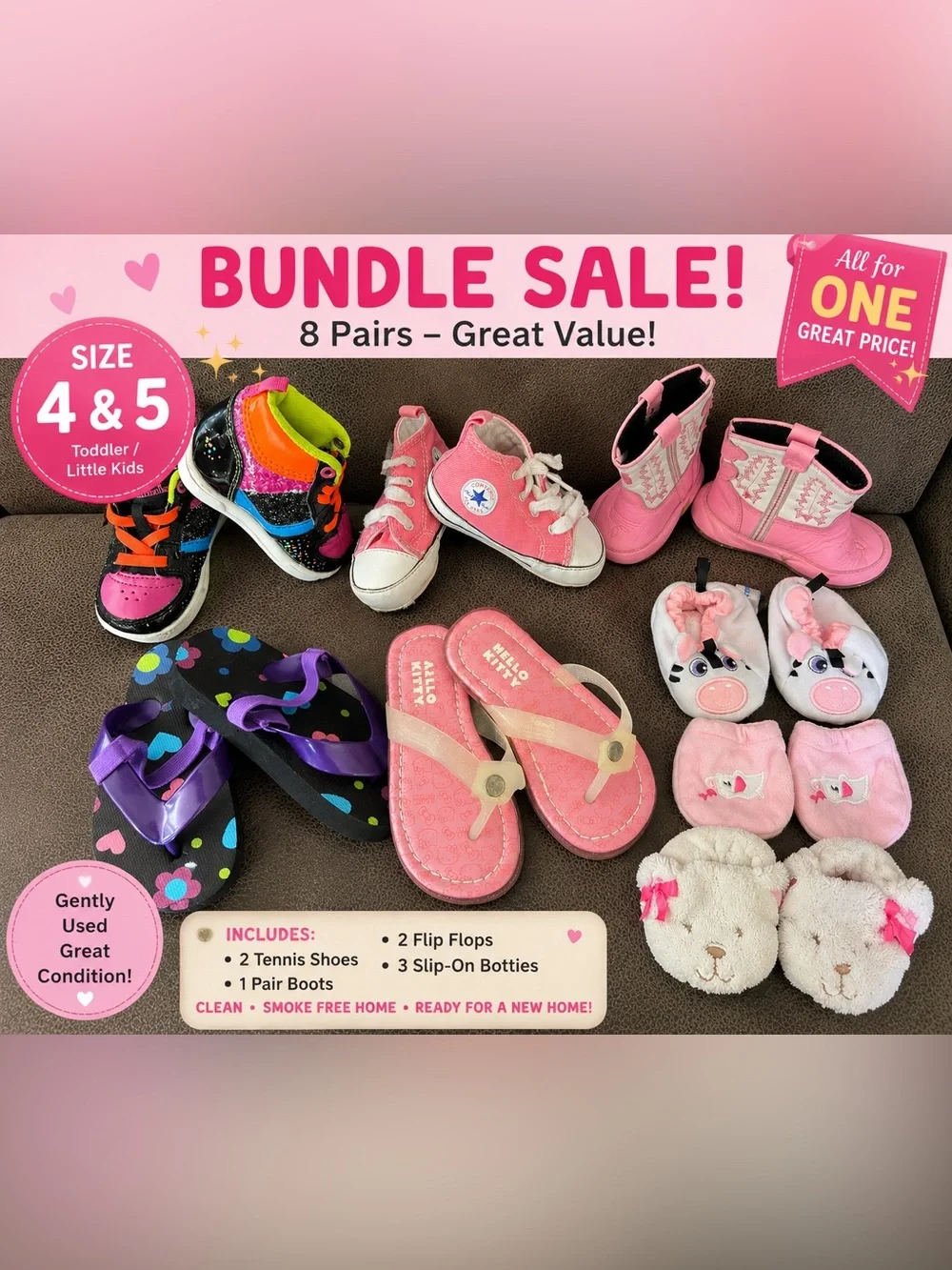 Assorted Kids Shoe Bundle